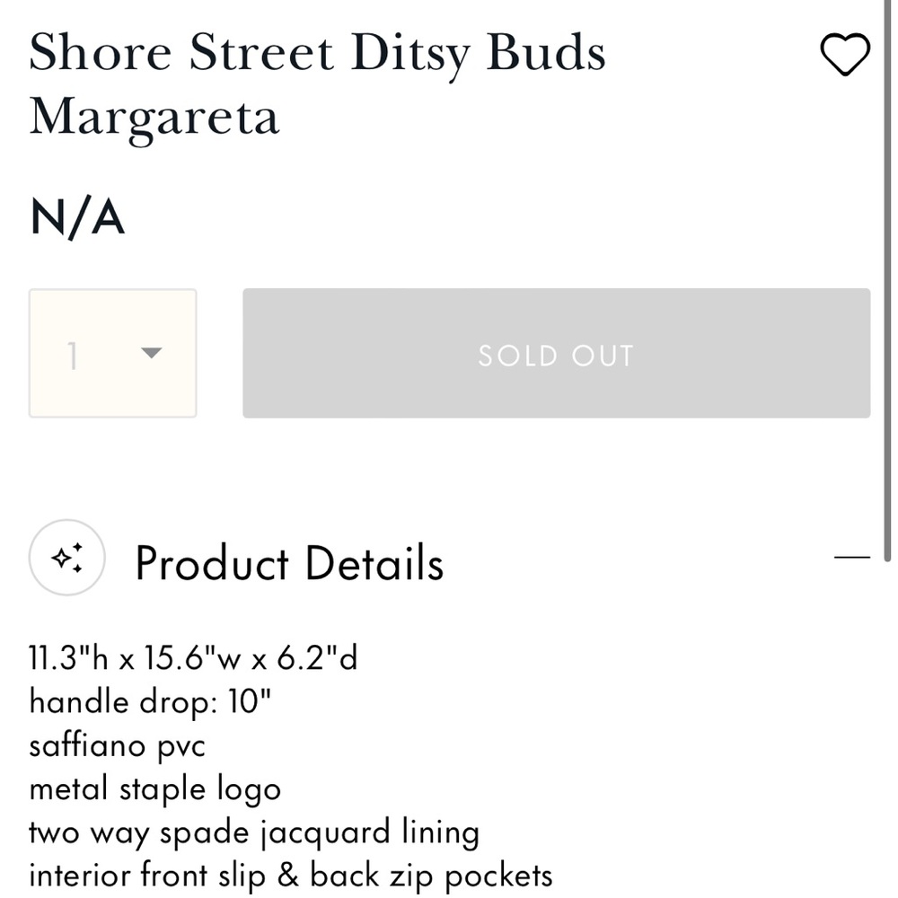 Kate Spade Shore Street Ditsy Buds Margareta - Picture 5 of 5